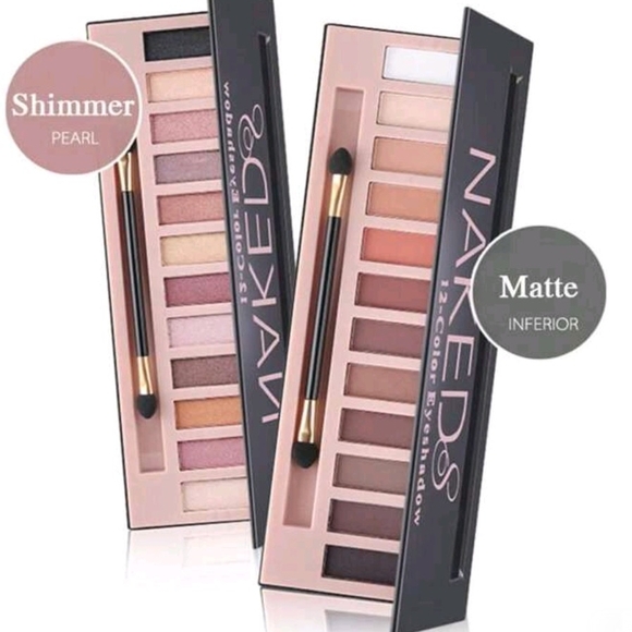 Naked Eyeshadow Palette - Shimmer Pearl & Matte Gray - Picture 1 of 8